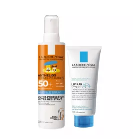 БОМ Антеліос Дермо-Педіатрікс, сонцезахисний ультралегкий спрейдлячутливоїшкіри дітей з дуже високим ступенем захисту SPF50+, 200 мл