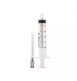 *Шприц Luer Slip 2-х комп. с 1-й иглой 22G (0.7х38мм) 5мл №1 Medicare