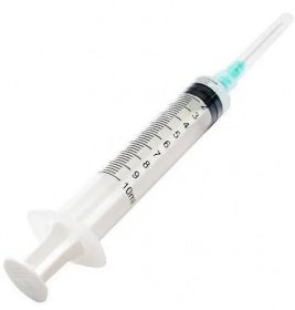 *Шприц Luer Slip 2-х комп. с 1-й иглой 21G (0.8х38мм) 10мл №1 Medicare