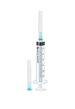 *Шприц 3-х комп. з 2-ма голками 21G (0,8х38мм) та 23G (0,6х32мм) 10мл №1 Юрія-фарм