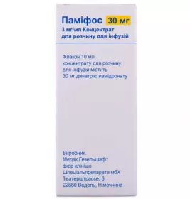 Паміфос концентрат 3 мг/мл (30 мг) по 10 мл у флаконі 1 шт.