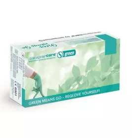 *Перчатки Sempercare мед.нитрил.нестерил.б/пудр.р.5-6 Green зелен.(100 пар)