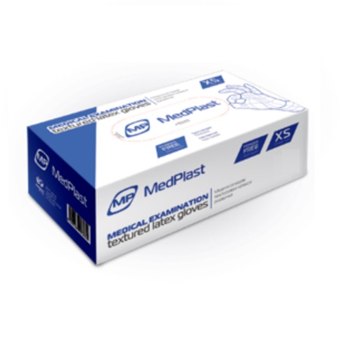 *Рукавички MedPlast оглядові нітрилові нестерильні без пудри р.XS