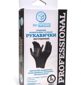 *Перчатки нитрил.неприп.см.н/стер. р.L Professional black 10шт./уп.