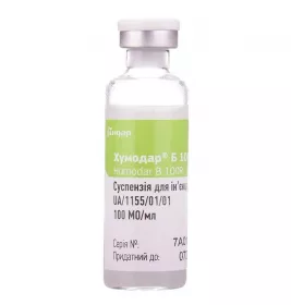 Хумодар Б100Р розчин для ін'єкцій 100 Од/мл по 10 мл у флаконі 1 шт.