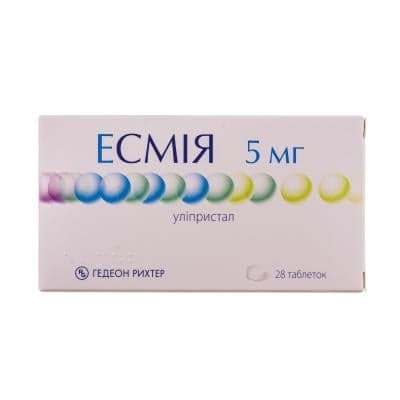 Есмія таблетки по 5 мг 28 шт. (14х2)