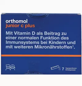 *Витамины Ортомол Junior C plus гран.7дней Малина-Лайм (сила иммун.д/детей)