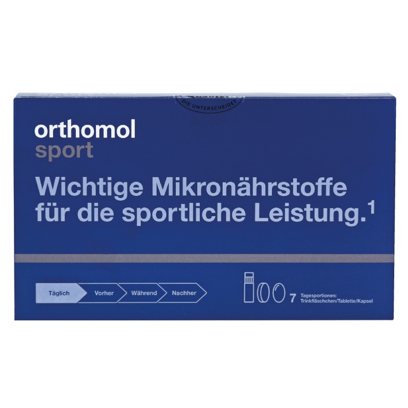 Витамины Ортомол Sport Omega-3 7дней питьевой new (витамины для спортсменов)