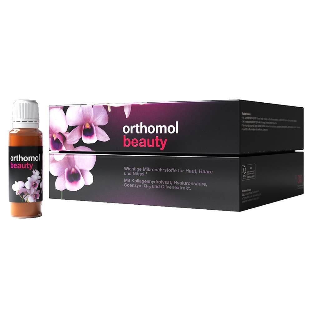 Orthomol Beauty питна бутилочка (для покращення стану шкіри, нігтів та волосся) 30 днів