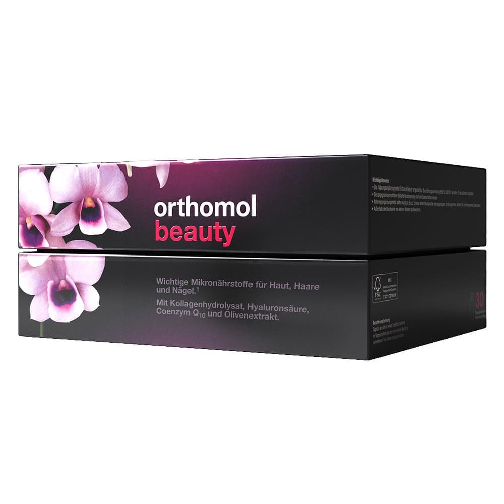 Orthomol Beauty питна бутилочка (для покращення стану шкіри, нігтів та волосся) 30 днів