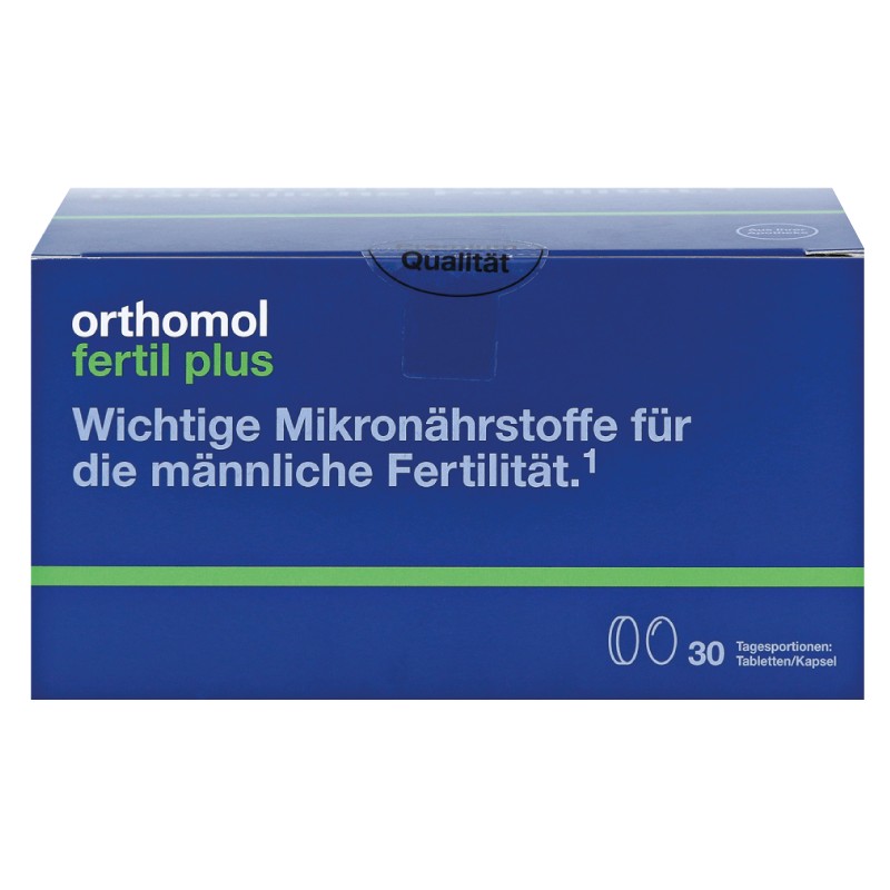 Orthomol Fertil plus капсули (вітаміни для чоловіків в період планування вагітності) 30 днів