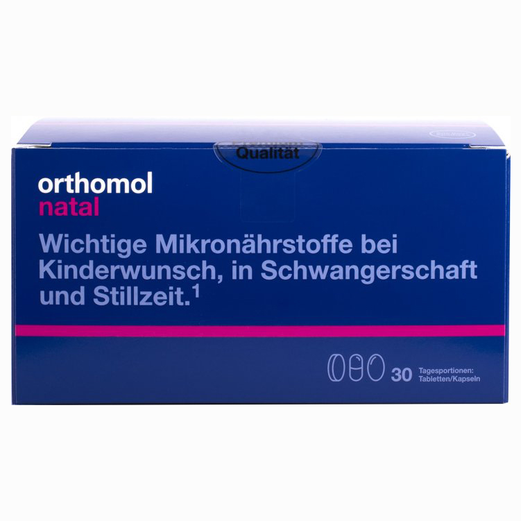 Orthomol Natal капсули new (вітаміни для мами та малюка) 30 днів