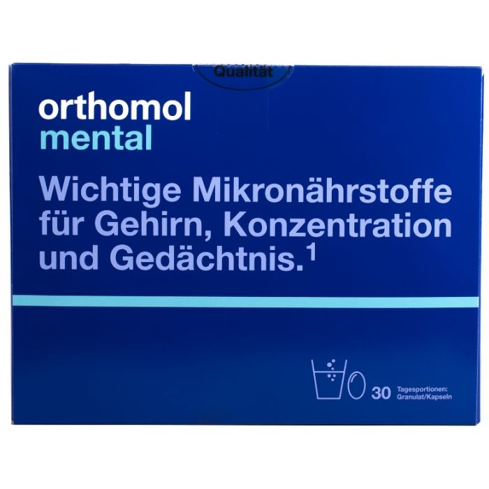 Витамины Ортомол Mental 30дней (активизация мозговой деятельности и ЦНС)