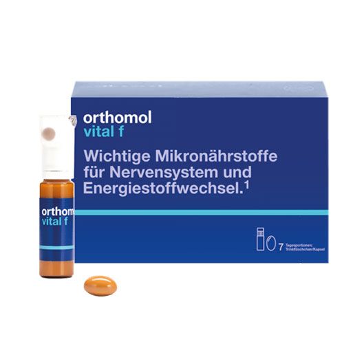 Витамины Ортомол Vital F питьевой 7дней (для женщин) Витамины Ортомол Vital F питьевой 7дней (для женщин)