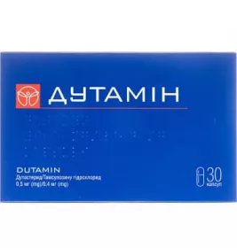 Дутамин капсулы по 0.5 мг/0.4 мг 30 шт. (6х5)