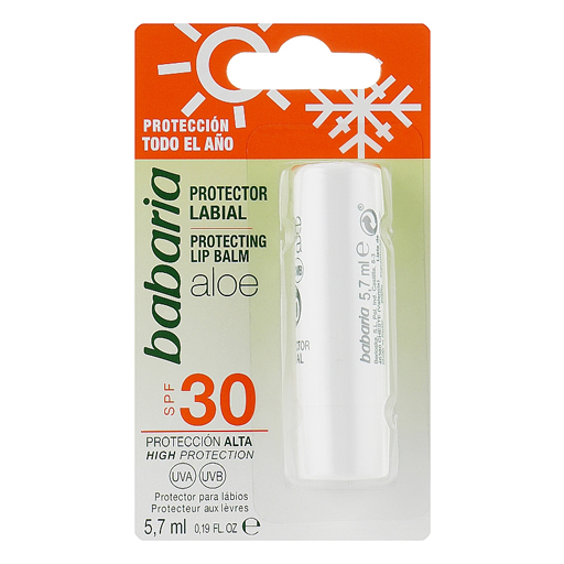 *Бальзам Babaria захисний з Алоє Вера SPF 30