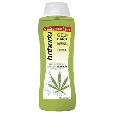 *Гель Babaria для душу та ванни з олією насіння канабісу 1л