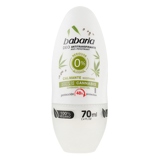 *Дезодорант антиперспірант Babaria з олією насіння канабісу 70мл
