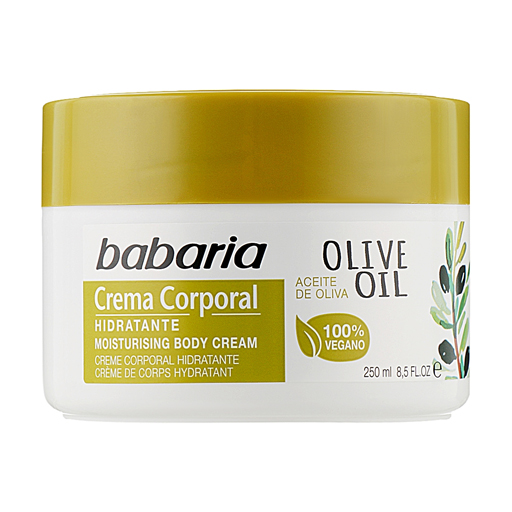 *Крем Babaria зволожувальний для тіла з олією оливи 250мл