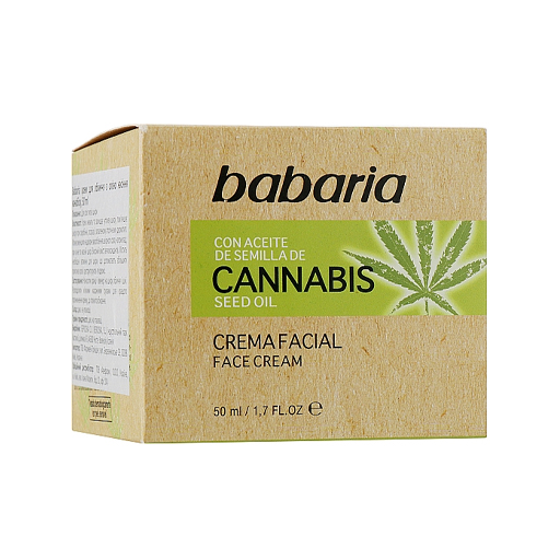*Крем Babaria для обличчя з олією насіння канабісу 50мл