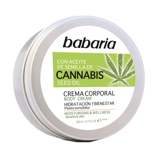 *Крем Babaria для тіла з олією насіння канабісу 200мл