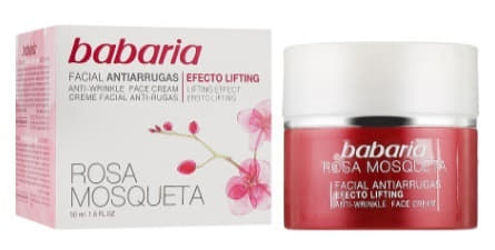 *Крем Babaria для лица против морщин с шиповником