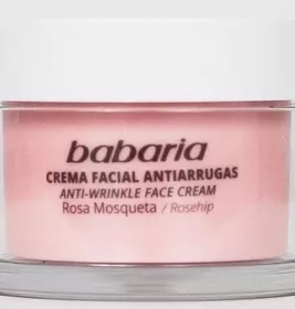 *Крем Babaria для лица против морщин с шиповником