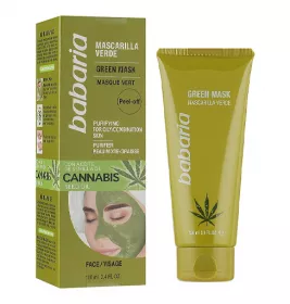 *Маска Babaria зелена з олією канабісу 100мл