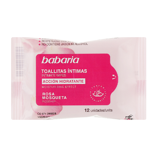 *Серветки Babaria інтимні з шипшиною №12