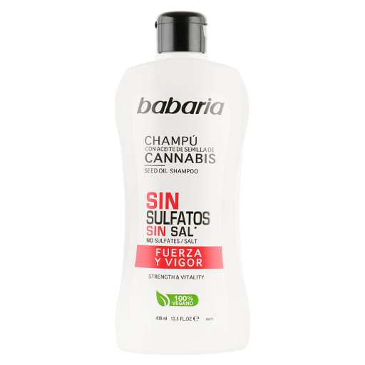 *Шампунь Babaria з олією насіння канабісу. Сила та здоров'я волосся 400мл