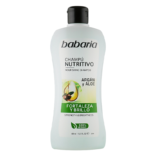 *Шампунь Babaria живильний з аргановою олією та алое 400мл