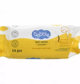 *Серветки вологі дитячі Bebble з екстрактом ромашки №54шт Софарма