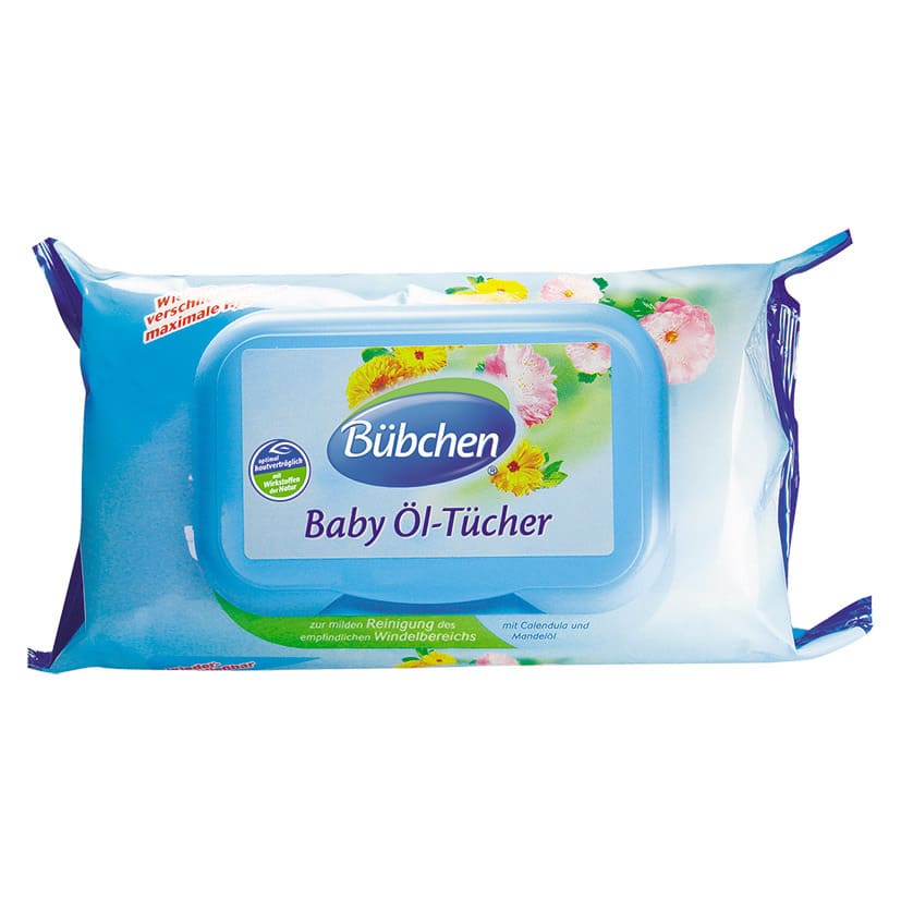 *Серветки вологі Bubchen промаслені №72