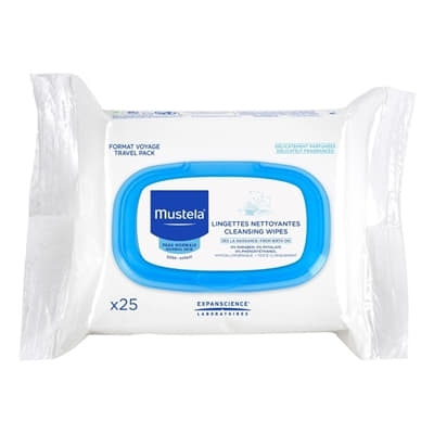 Серветки вологі Mustela для обличчя очищаючі №25