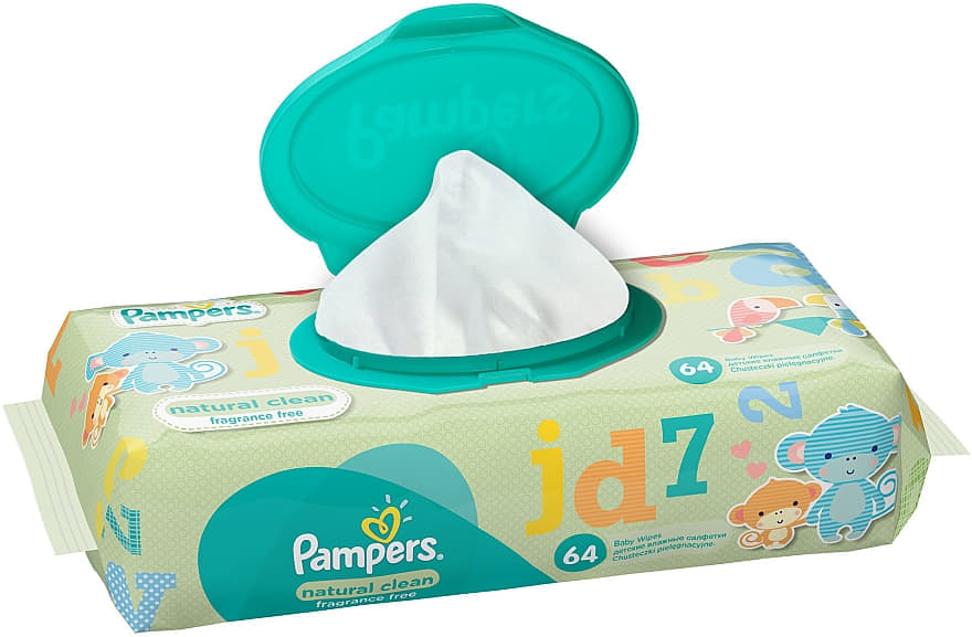 *Салфетки влажные Pampers Clean&Play №64