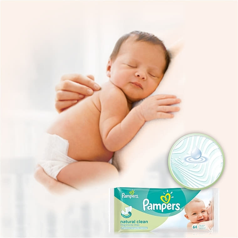 *Салфетки влажные Pampers Clean&Play №64