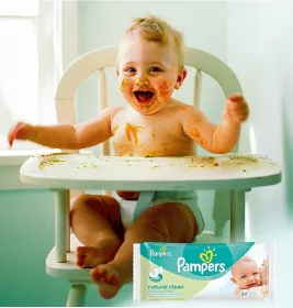 *Салфетки влажные Pampers Clean&Play №64