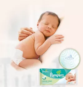 *Салфетки влажные Pampers Clean&Play №64