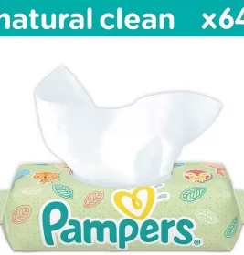 *Серветки вологі Pampers Clean&Play №64
