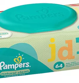 *Серветки вологі Pampers Clean&Play №64