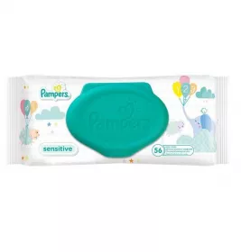 *Салфетки влажные Pampers Sensitive №56