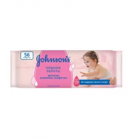 *Салфетки влажные Jonsons baby Нежная забота №56