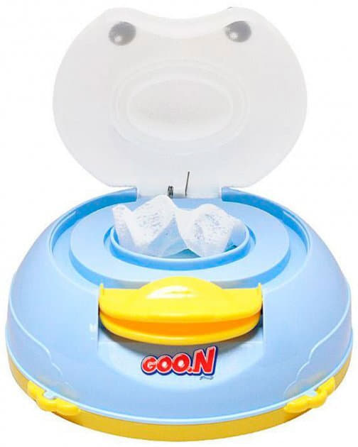 *Салфетки влажные GOO.N для младенцев в пластиковой коробке Уточка 70шт