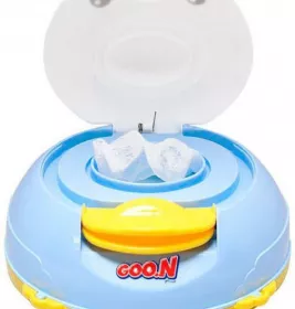 *Салфетки влажные GOO.N для младенцев в пластиковой коробке Уточка 70шт