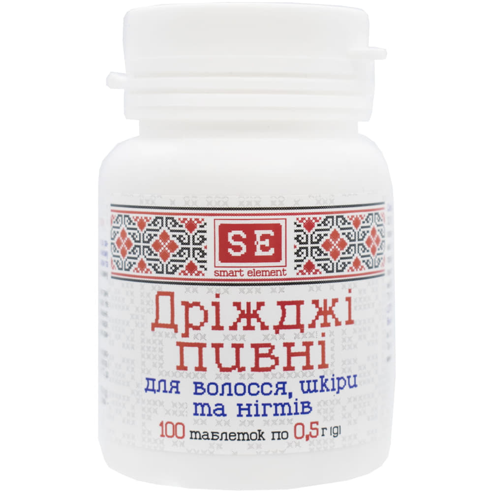 *Дріжджі пивні для волосся, шкіри, нігтів Фармаком 0,5г №100