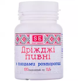 *Дріжджі пивні з розторопшею Фармаком 0,5г №100 