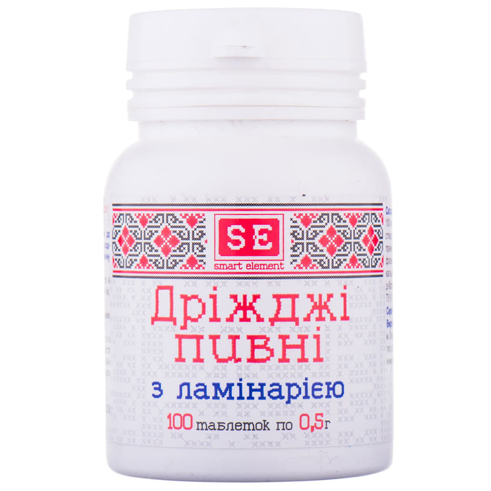 *Дріжджі пивні з ламінарією Фармаком 0,5г №100 