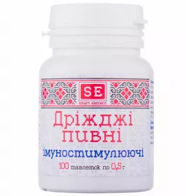*Дріжджі пивні  імуностимулюючі Фармаком 0,5г №100