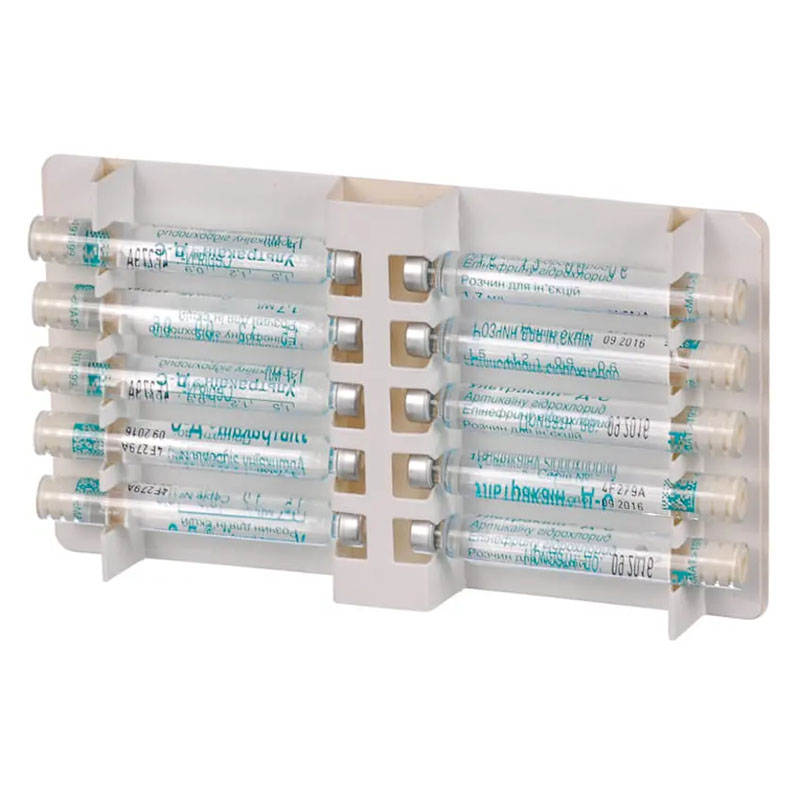 Ультракаїн Д-С розчин для ін'єкцій по 1.7 мл у картриджі 100 шт.