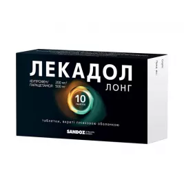 Лекадол лонг таблетки по 200 мг/500 мг 10 шт.